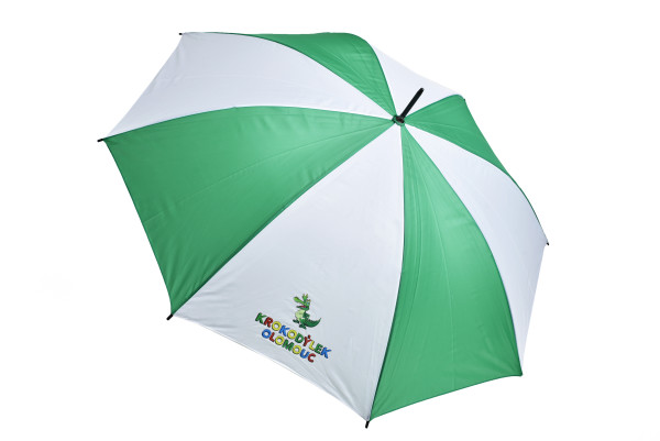 Deštník - velký zelenobílý