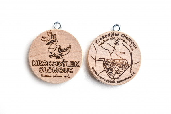 Dřevěná pamětní medaile