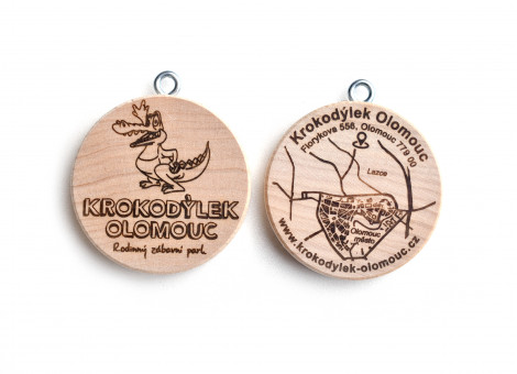 Dřevěná pamětní medaile